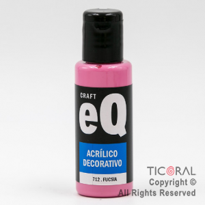 ACRIL.DECOR.EQ 712 FUCSIA 50ML X 6 UNIDADES